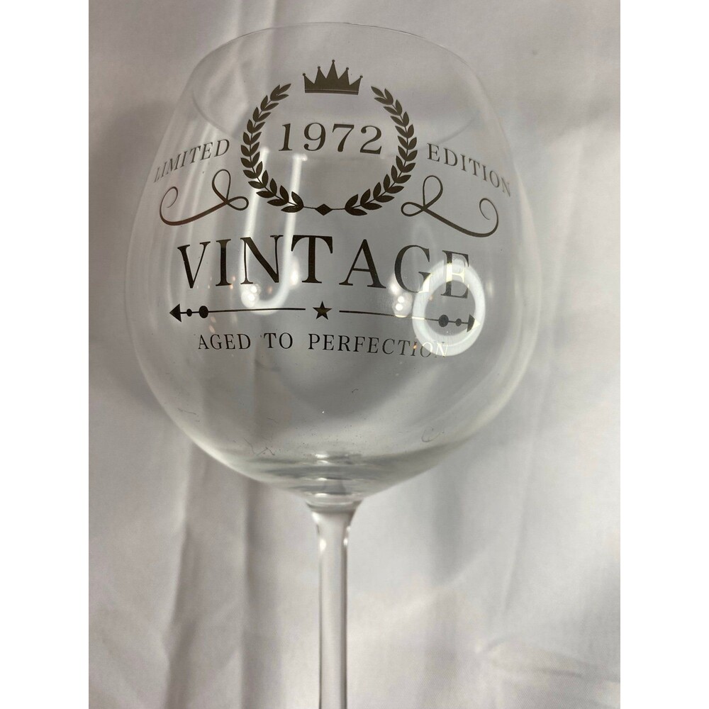 Wine Tumbler glass 1972 Edition Brand New in Fancy Packaging 54 th Birthday Gift
